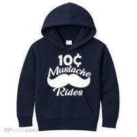 Mustache 10 Cent Rides Kids Hoodie thumb 0