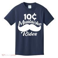 Mustache 10 Cent Rides Kids T-Shirt thumb 0