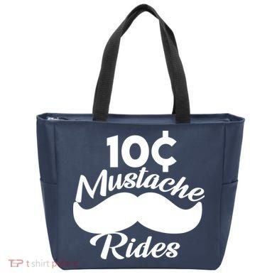 Mustache 10 Cent Rides Tote Bag
