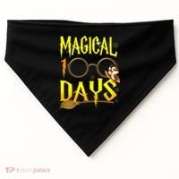 Magical 100 Days Of School USA-Made Doggie Bandana thumb 0