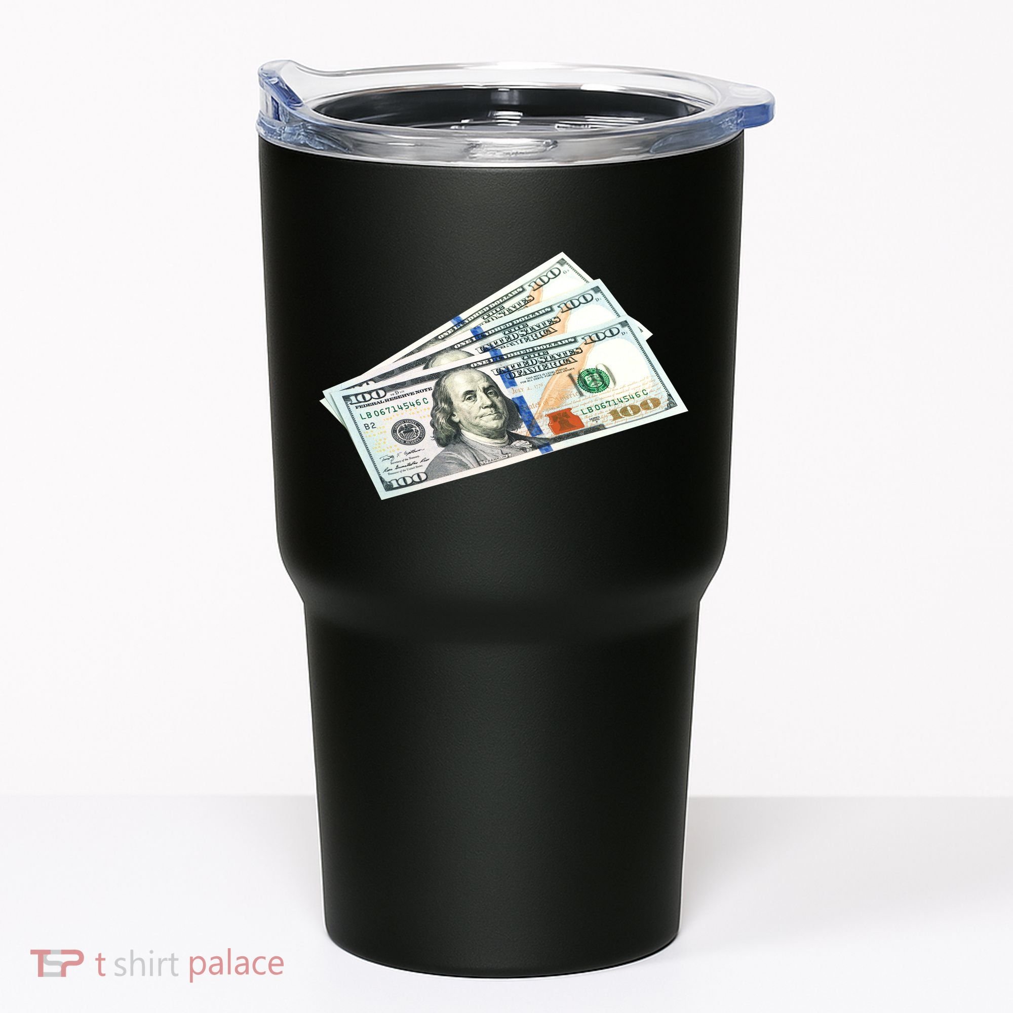 Money $100 Dollar Bills Bill Baller Big Ben Franklin Tumbler