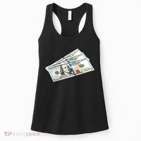 Money $100 Dollar Bills Bill Baller Big Ben Franklin Women's Tank Top thumb 0