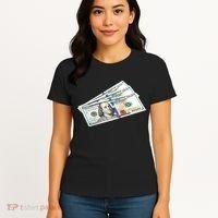 Money $100 Dollar Bills Bill Baller Big Ben Franklin Women's T-Shirt thumb 4