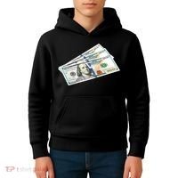 Money $100 Dollar Bills Bill Baller Big Ben Franklin Kids Hoodie thumb 4