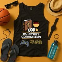 My 1st First Communion Controller Video Tank Top thumb 4