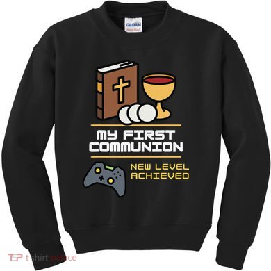 My 1st First Communion Controller Video Kids Sweatshirt
