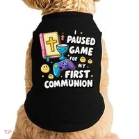 My 1st First Communion Video Game Controller Doggie Tank thumb 0