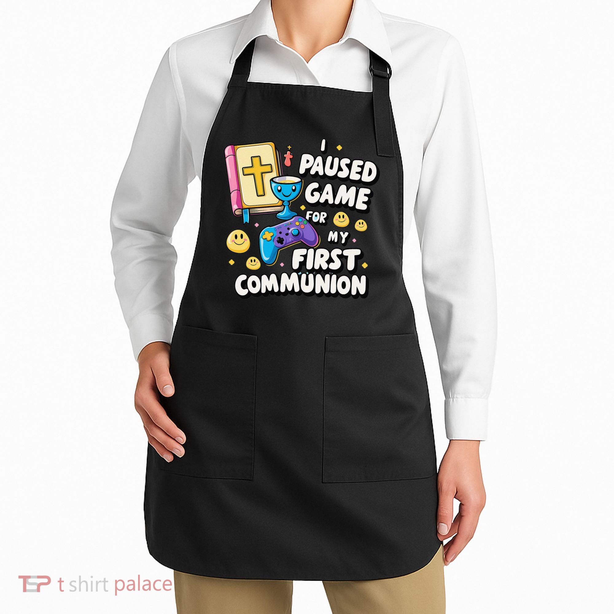 My 1st First Communion Video Game Controller Apron