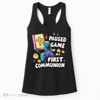 My 1st First Communion Video Game Controller Women's Tank Top thumb 0
