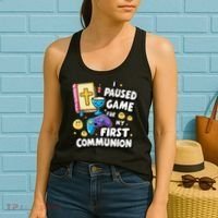 My 1st First Communion Video Game Controller Women's Tank Top thumb 2