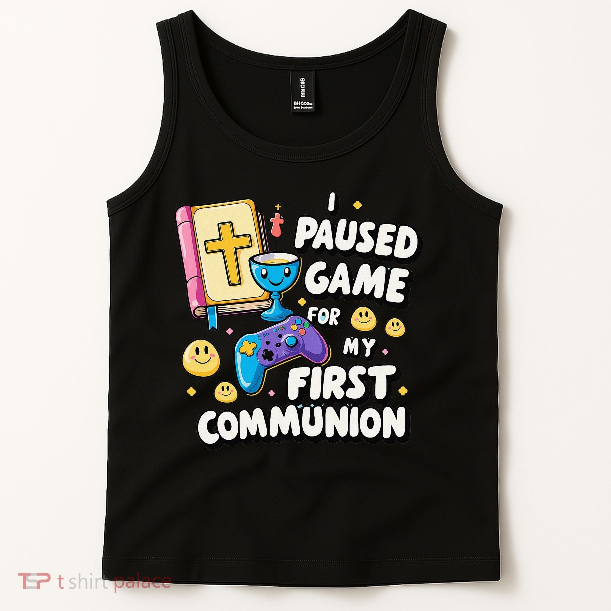 My 1st First Communion Video Game Controller Tank Top