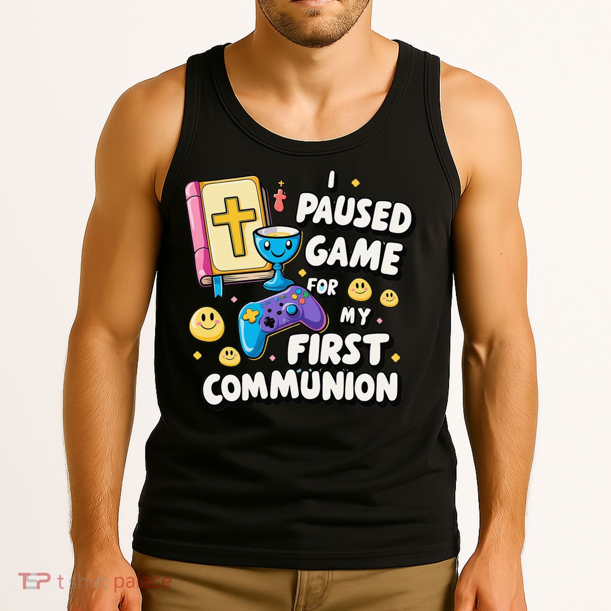 My 1st First Communion Video Game Controller Tank Top