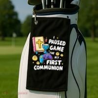 My 1st First Communion Video Game Controller Golf Towel thumb 2