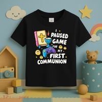 My 1st First Communion Video Game Controller Toddler T-Shirt thumb 3