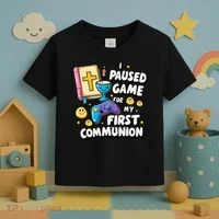 My 1st First Communion Video Game Controller Toddler T-Shirt thumb 3