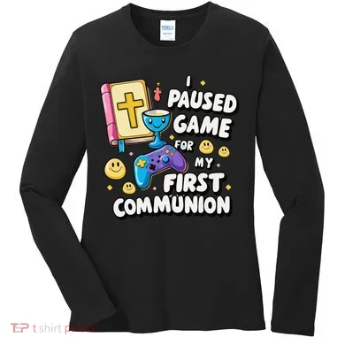 My 1st First Communion Video Game Controller Women's Long Sleeve Shirt
