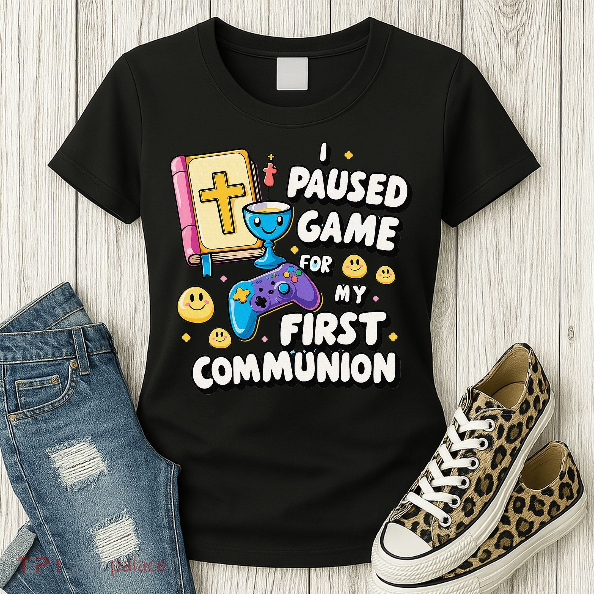 My 1st First Communion Video Game Controller Women's T-Shirt