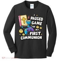 My 1st First Communion Video Game Controller Kids Long Sleeve Shirt thumb 0
