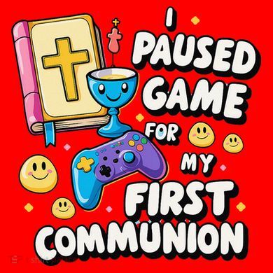 My 1st First Communion Video Game Controller Santa Hat