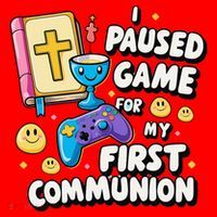 My 1st First Communion Video Game Controller Santa Hat thumb 1