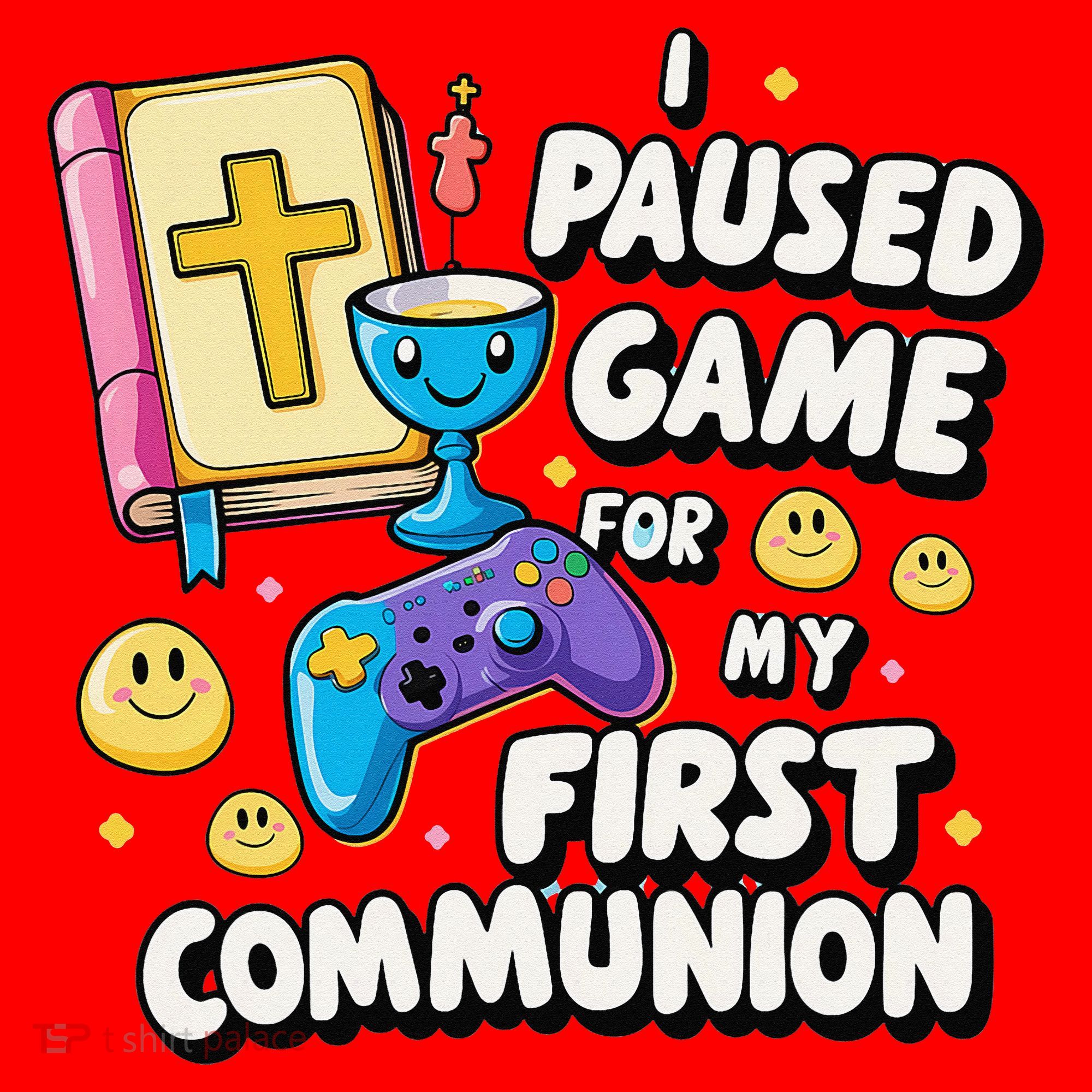 My 1st First Communion Video Game Controller Santa Hat