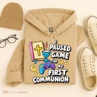My 1st First Communion Video Game Controller Hoodie thumb 4