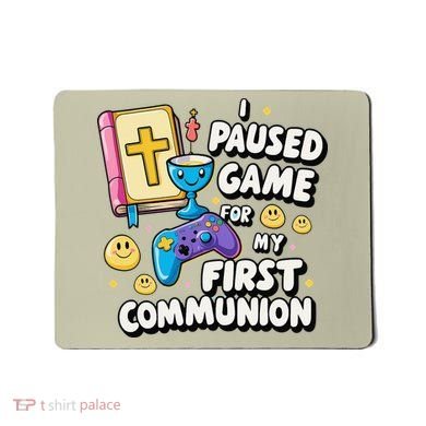 My 1st First Communion Video Game Controller Mousepad