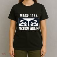 Make 1984 Fiction Again Big Brother is Watching you T-Shirt thumb 4