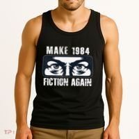 Make 1984 Fiction Again Big Brother is Watching you Tank Top thumb 3
