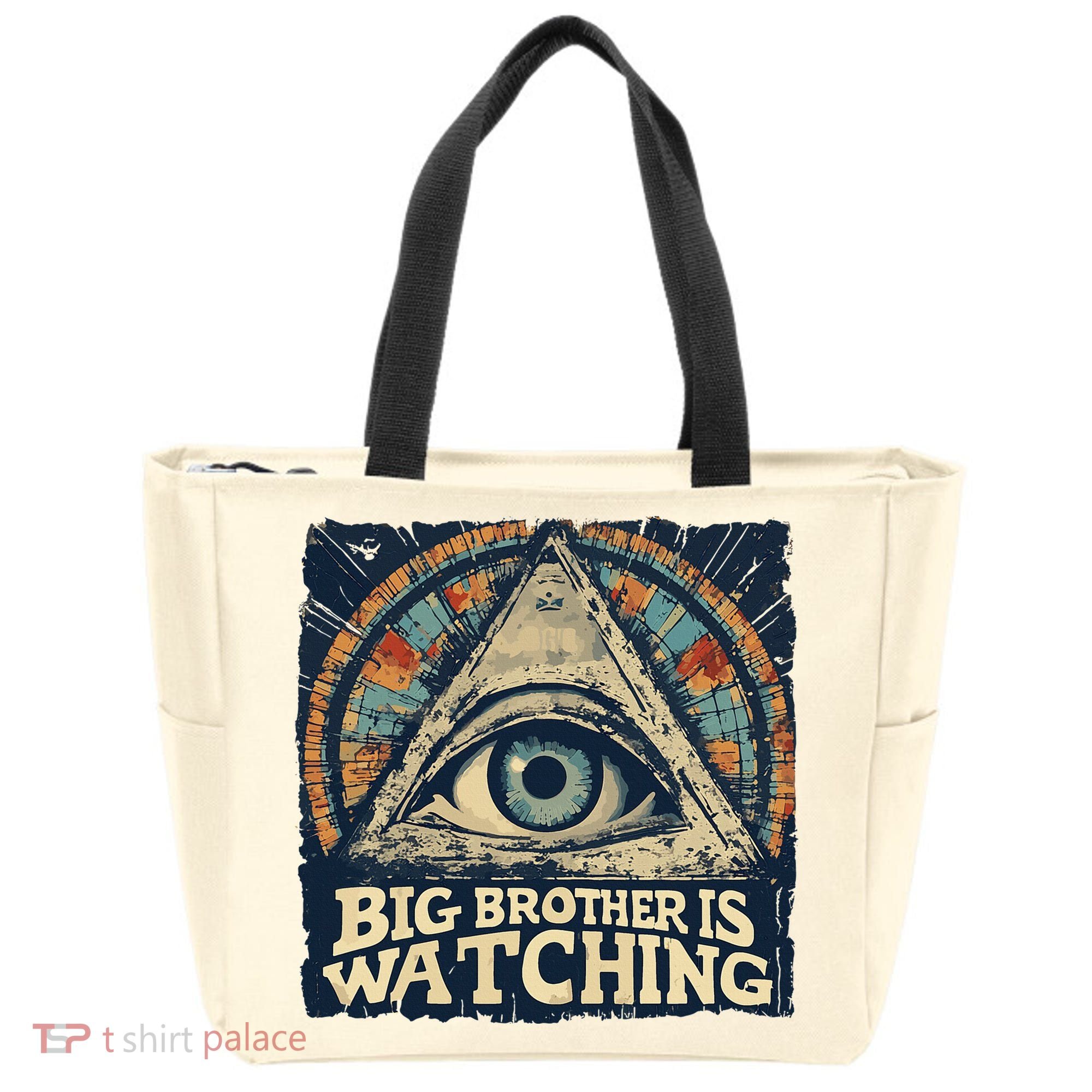 Make 1984 Fiction Again Big Brother Is Watching You Tote Bag