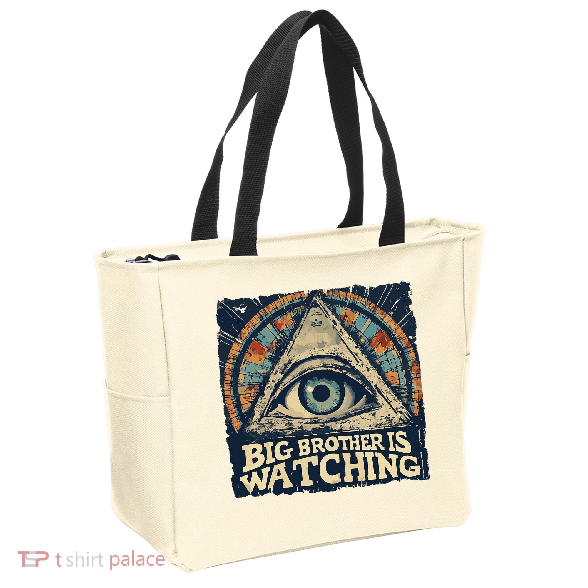 Make 1984 Fiction Again Big Brother Is Watching You Tote Bag