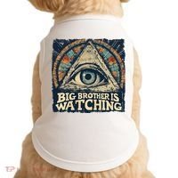 Make 1984 Fiction Again Big Brother Is Watching You Doggie Tank thumb 0