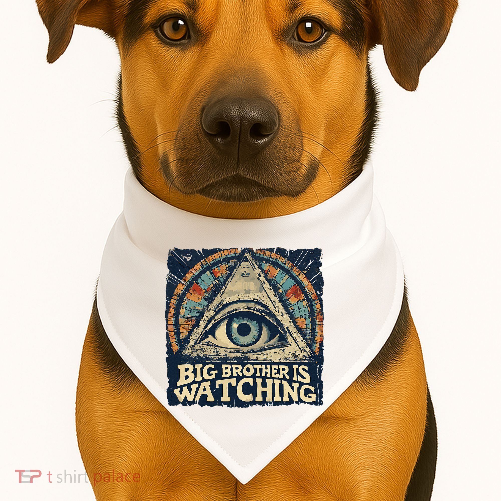 Make 1984 Fiction Again Big Brother Is Watching You USA-Made Doggie Bandana