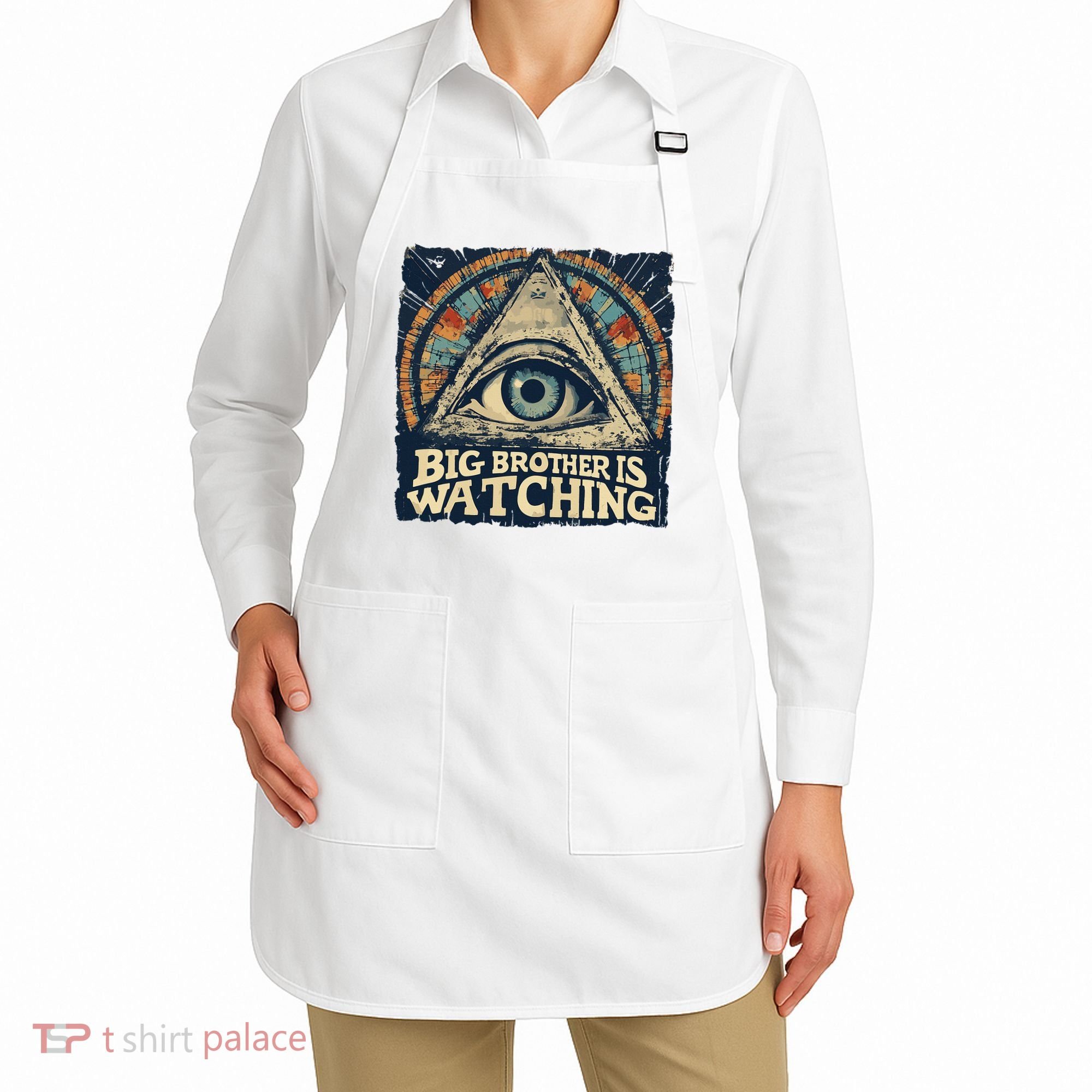 Make 1984 Fiction Again Big Brother Is Watching You Apron