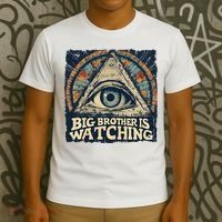 Make 1984 Fiction Again Big Brother Is Watching You T-Shirt thumb 3