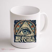 Make 1984 Fiction Again Big Brother Is Watching You Coffee Mug thumb 1