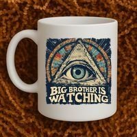 Make 1984 Fiction Again Big Brother Is Watching You Coffee Mug thumb 2
