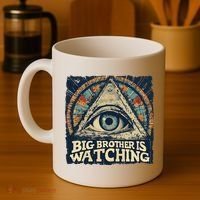 Make 1984 Fiction Again Big Brother Is Watching You Coffee Mug thumb 4