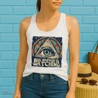 Make 1984 Fiction Again Big Brother Is Watching You Women's Tank Top thumb 2