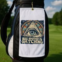 Make 1984 Fiction Again Big Brother Is Watching You Golf Towel thumb 2