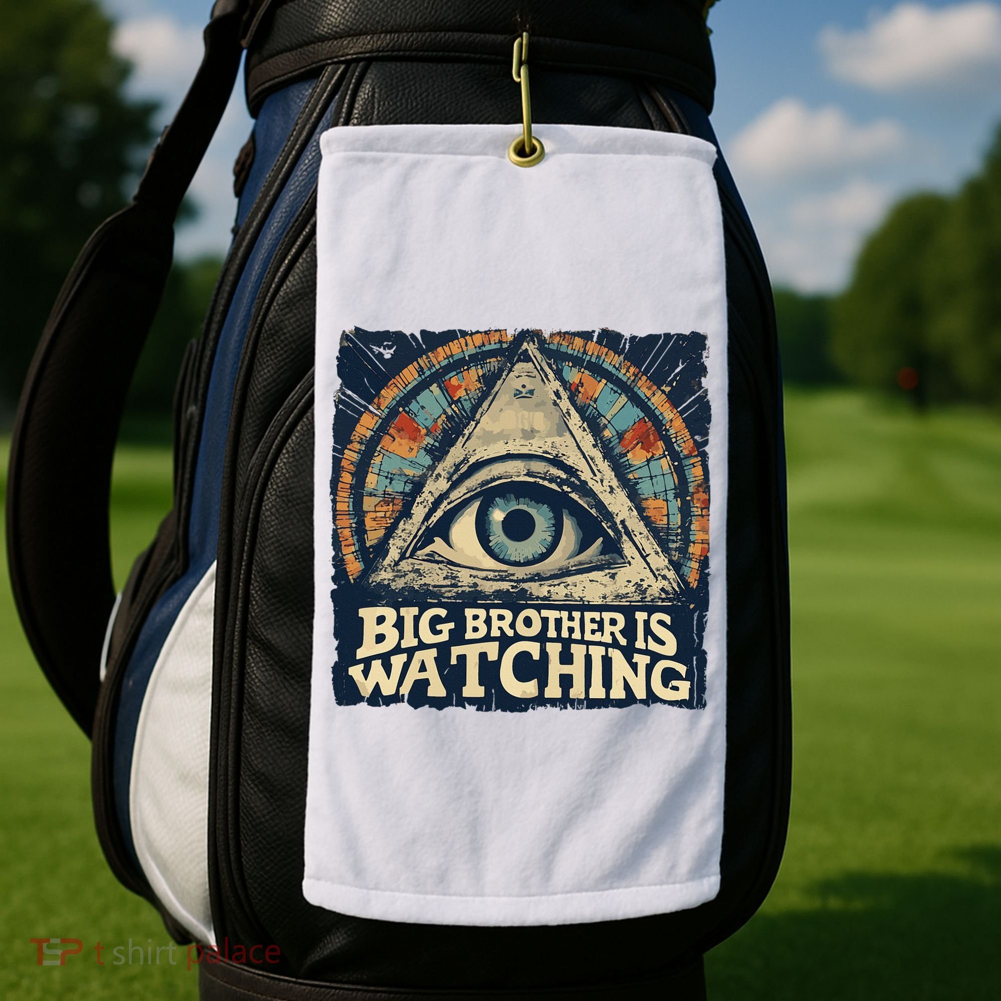 Make 1984 Fiction Again Big Brother Is Watching You Golf Towel