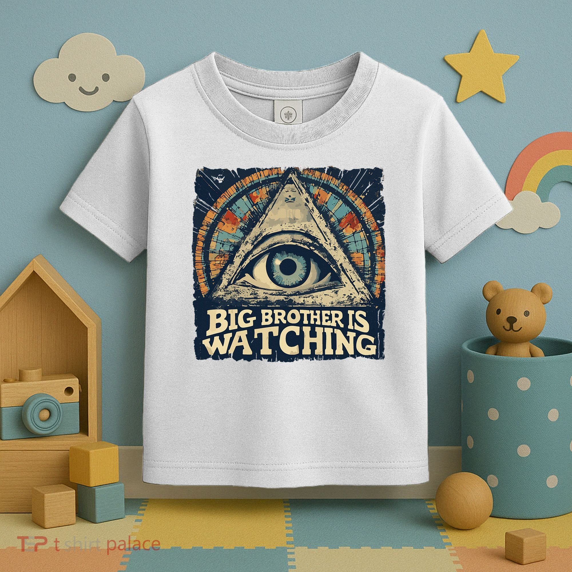 Make 1984 Fiction Again Big Brother Is Watching You Toddler T-Shirt