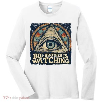 Make 1984 Fiction Again Big Brother Is Watching You Women's Long Sleeve Shirt