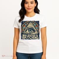 Make 1984 Fiction Again Big Brother Is Watching You Women's T-Shirt thumb 4