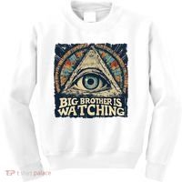 Make 1984 Fiction Again Big Brother Is Watching You Kids Sweatshirt thumb 0