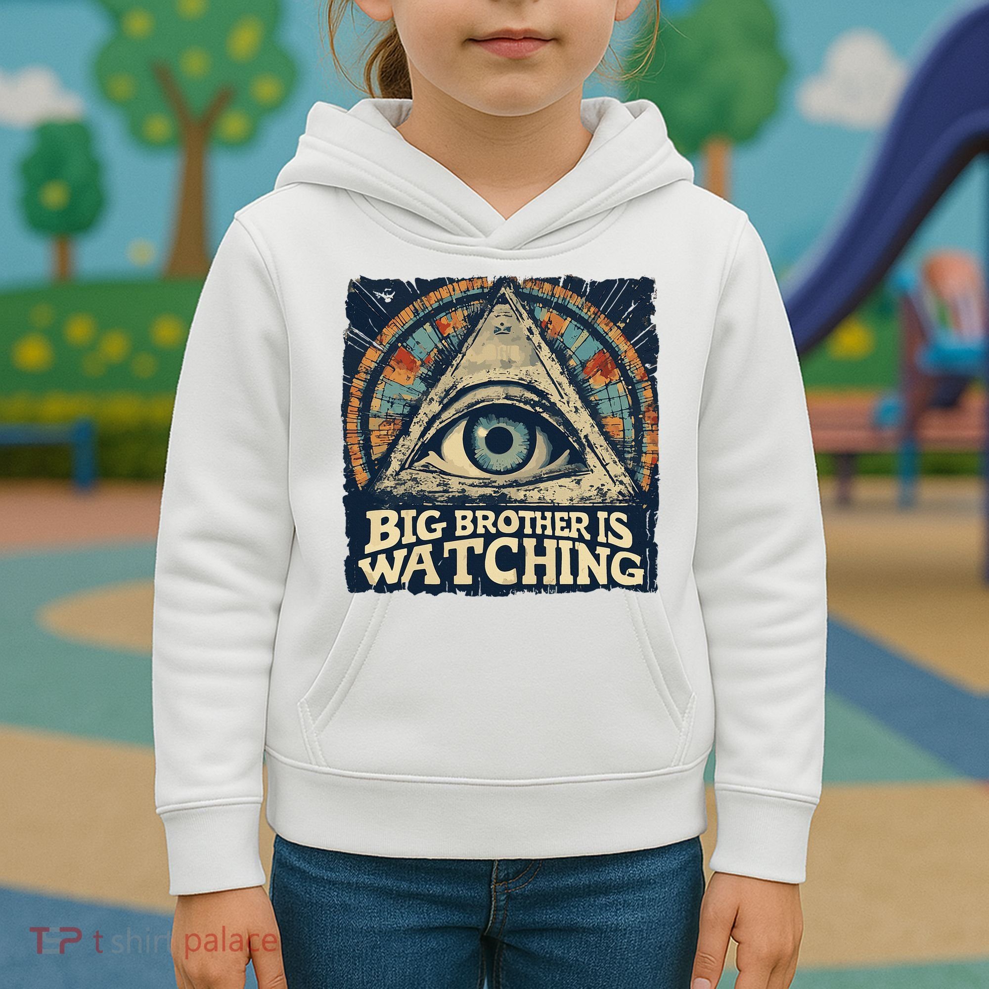 Make 1984 Fiction Again Big Brother Is Watching You Kids Hoodie