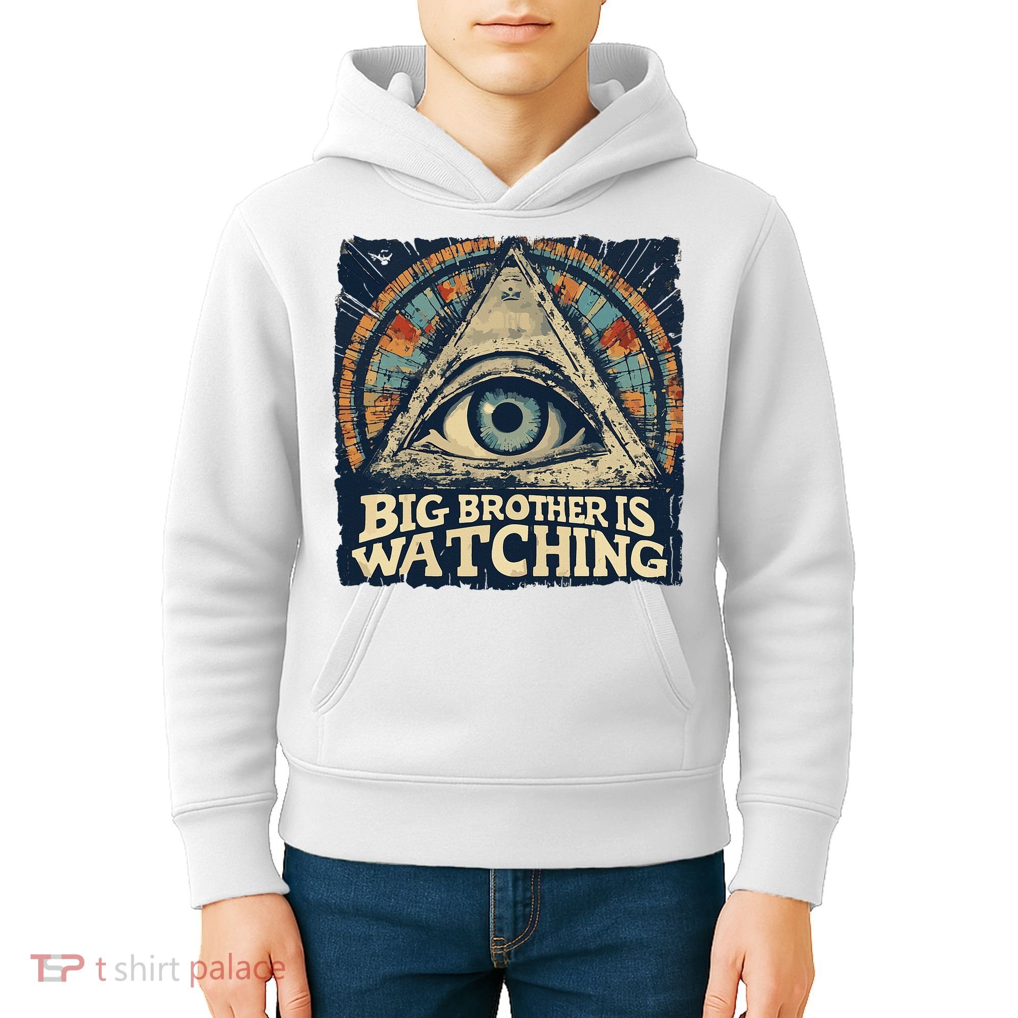 Make 1984 Fiction Again Big Brother Is Watching You Kids Hoodie