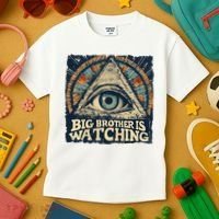 Make 1984 Fiction Again Big Brother Is Watching You Kids T-Shirt thumb 3