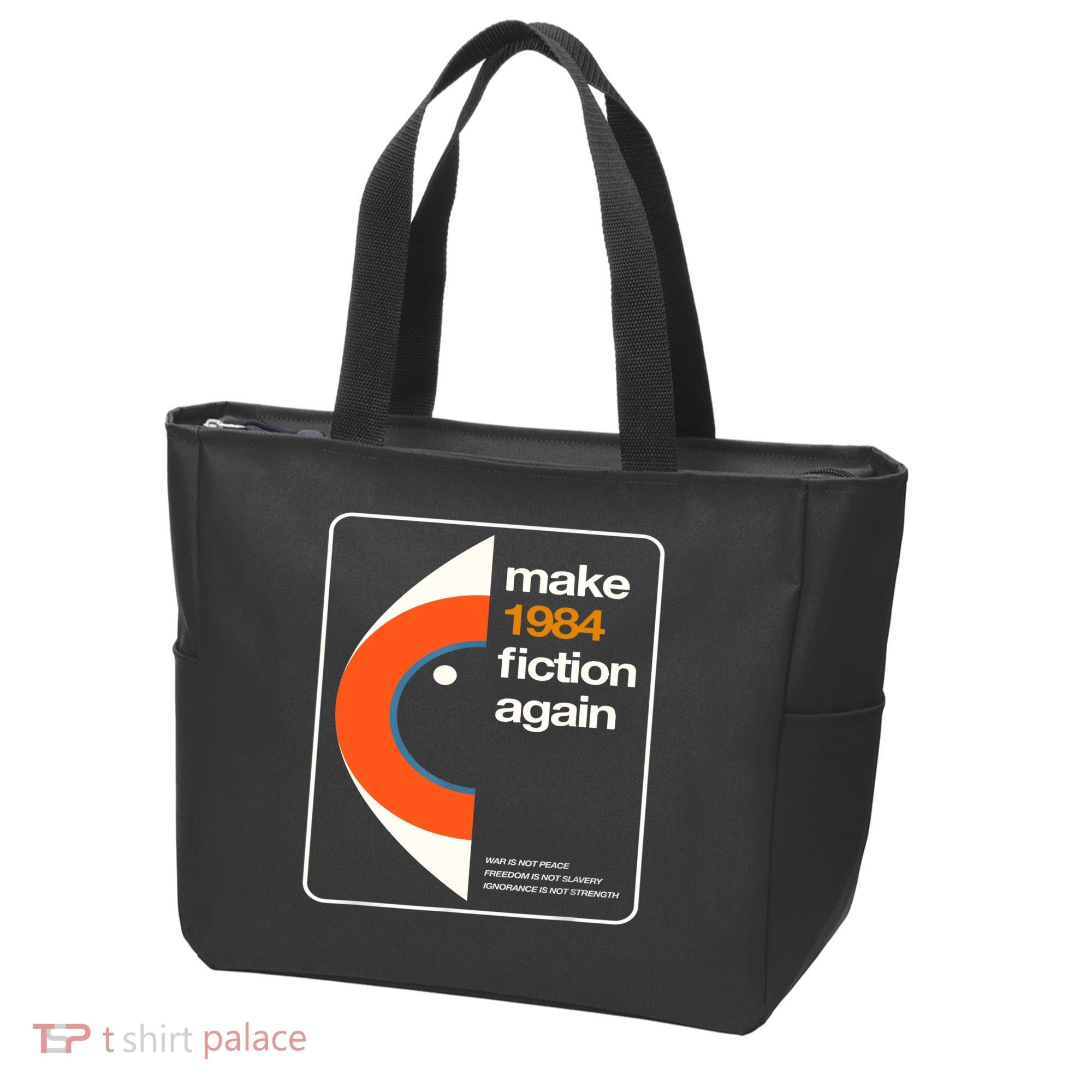 Make 1984 Fiction Again Tote Bag