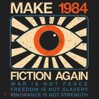 Make 1984 Fiction Again Dystopian Women's Sweatshirt thumb 2